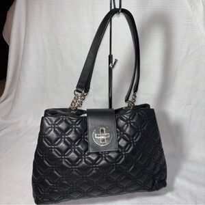 Kate Spade New York Astor Court Elena Quilted Black Leather Shoulder Bag